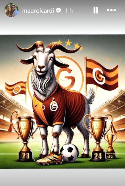Mauro Icardi se auto percibió una cabra a raíz de los dichos de Mourinho e incluyó los títulos que ganó como jugador del Galatasaray