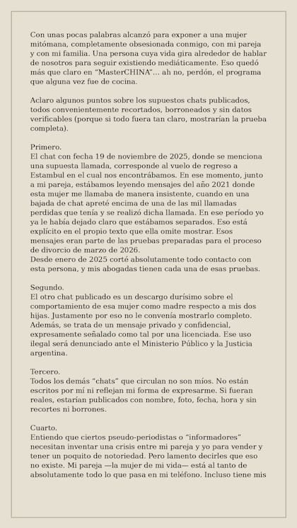 Mauro Icardi volvió a apuntar contra Wanda Nara (Foto: Captura Instagram/@wanda_nara)