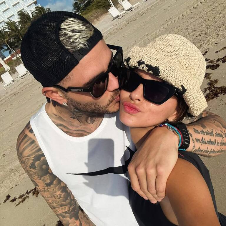 Mauro Icardi y la China Suárez disfrutaron de un día de playa en Miami (Foto: Instagram/@mauroicardi)
