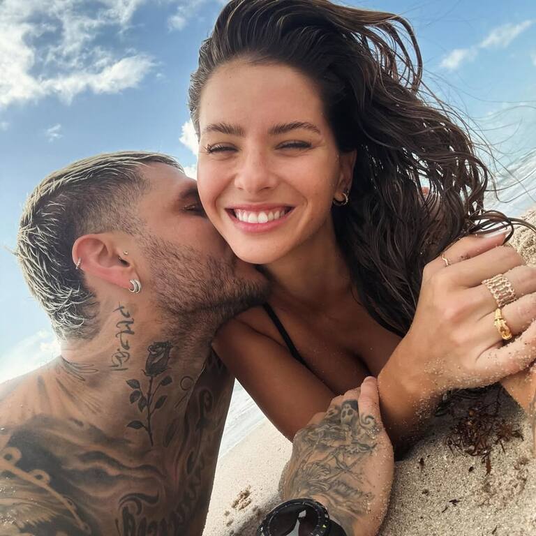 Mauro Icardi y la China Suárez juntos en Miami (Foto: Instagram/@mauroicardi)