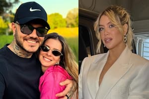 Mauro Icardi y la China Suárez se mostraron juntos en las redes mientras Wanda Nara volaba a Milán (Foto: Instagram @mauroicardi / @wanda_nara)