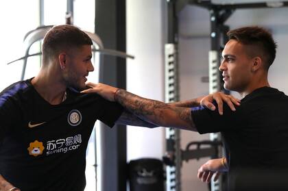 Mauro Icardi y Lautaro Martínez establecieron un vínculo muy grande desde la llegada del exRacing al Inter