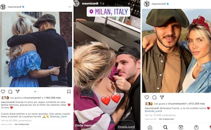 Mauro Icardi continúa subiendo fotos junto a Wanda Nara en un intento de reconciliarse