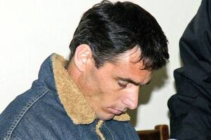 Mauro Schechtel, al ser condenado, en el año 2010