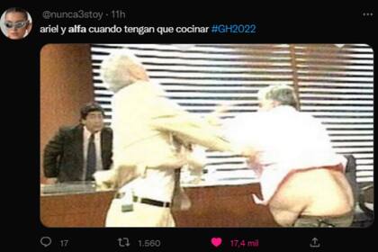 Mauro Viale y Alberto Samid no faltaron en las redes, para el humor (Captura Twitter)