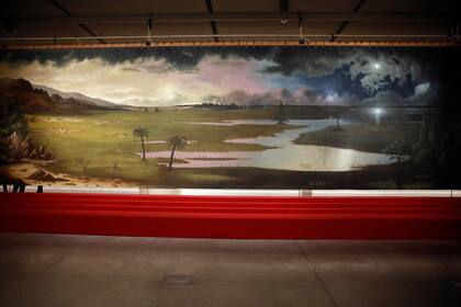 La impactante pintura-telón de diez metros