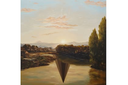 El reflejo del amanecer, pintura de Max Gómez Canle (2013)