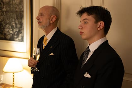 Max Gregorio Cernadas, junto a su hijo Máximo.