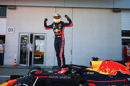 Max Verstappen festejó en Austria