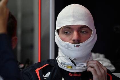 Max Verstappen vivió la última práctica en el circuito de Cataluña con mucho fastidio por el clima.