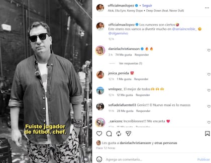 Maxi López confirmó su presencia en un programa de streaming