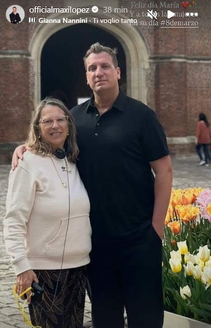 Maxi López saludó a su mamá por el 8M