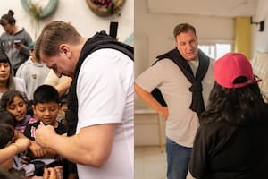 Maxi López mostró su costado solidario: cocina, juegos y trabajo en equipo