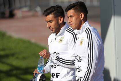 Maxi Meza y Toto Salvio: los dos debutarán en un Mundial
