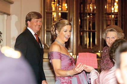 Máxima alegría. Los príncipes de Holanda, en marzo de 2006