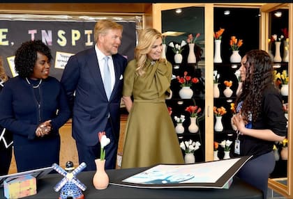 Máxima fue agasajada con diferentes presentes por parte de los alumnos