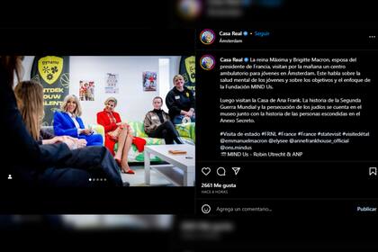 Máxima y Brigitte compartieron un paseo (Foto Instagram @koninklijkhuis)