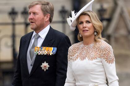 Máxima Zorreguieta y su esposo Guillermo en la coronación del Rey Carlos III