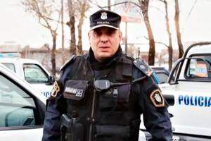 Maximiliano Bondarenko en sus épocas en la Policía Bonaerense