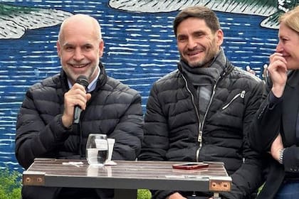 Maximiliano Pullaro, con Larreta