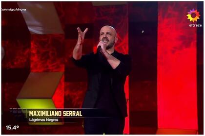 Maximiliano Serral sorprendió con su voz y logró ubicarse en lo más alto del podio (Foto: Captura de video)