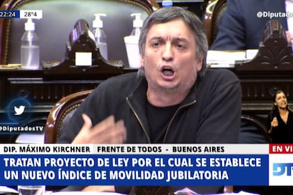 Máximo Kirchner cerró el debate con un discurso encendido