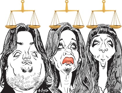 Máximo, Cristina y Florencia Kirchner