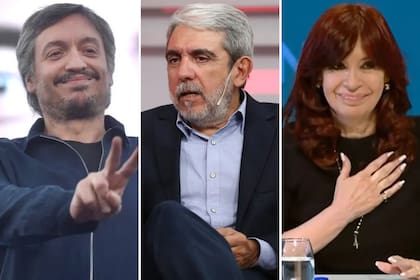 Máximo Kirchner, Aníbal Fernández y Cristina Kirchner: todos contra todos en el oficialismo 