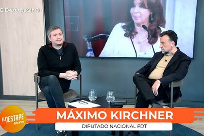 Máximo Kirchner inauguró la gira por el programa radial de Roberto Navarro, el martes; el set fue una suerte de confesionario del oficialismo