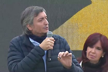Máximo Kirchner en el Plenario del Frente de Todos en La Plata