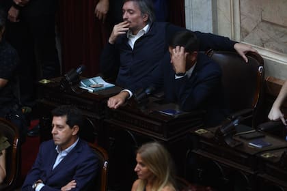 Máximo Kirchner y Wado De Pedro, en la Asamblea Legislativa