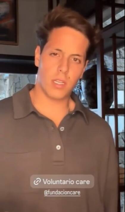 Máximo Menem apareció en redes por una campaña solidaria y causó furor en las redes