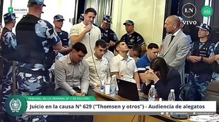 Máximo Thomsen, en el momento de las últimas palabras