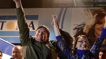 Máximo y Alicia Kirchner celebraron en Santa Cruz en la madrugada de ayer