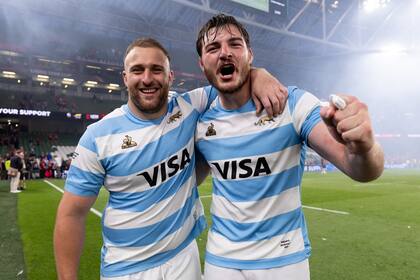 Mayco Vivas, de 28 años, y Pedro Rubiolo, de 23, son habitués entre los titulares de los Pumas y orgullo del rugby de Rafaela.