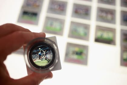Mayo 2022: "Un primer plano del negativo del gol de la 'Mano de Dios' visto a través de una lupa. Esta es una de las 80 millones de imágenes analógicas almacenadas en el archivo de Getty Images en Londres", cuenta Prowse.

