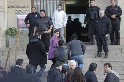 Mayra Mendoza al llegar a Comodoro Py