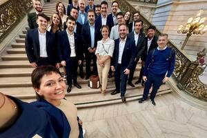 Mayra Mendoza, Cristian Ritondo, Rodrigo de Loredo, Nacho Torres y una comitiva de distintos partidos viajó en conjunto a Estados Unidos