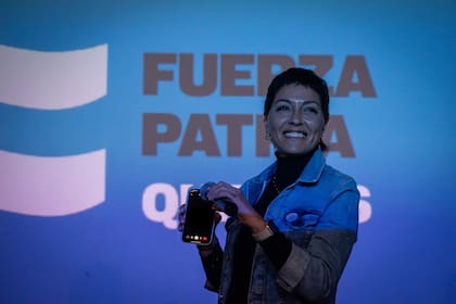 Mayra Mendoza cuando pasó el audio de Cristina Kirchner