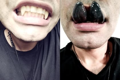 "Me sometí a un procedimiento de división de lengua y, desde entonces, también me la tatué de negro y modifiqué mis dientes”, dijo Jason