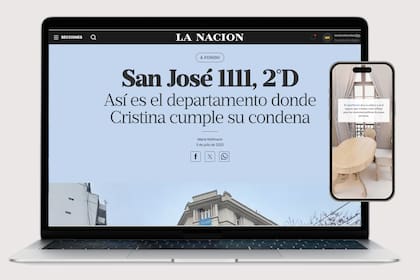 Medalla de bronce para el interactivo sobre el departamento donde cumple condena Cristina Kirchner