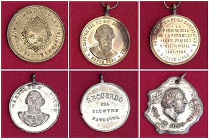 Medallas conmemorativas a Mitre del Museo Pampeano de Chascomús