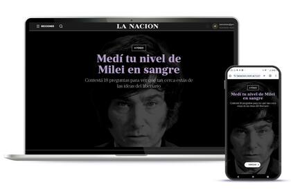 "Medí tu nivel de Milei en sangre"