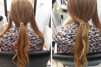 Media cola con pin: pasos 1 y 2