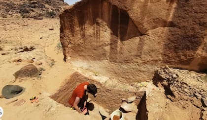 Mediante excavaciones, los científicos se toparon con estas figuras milenarias de la cultura árabe