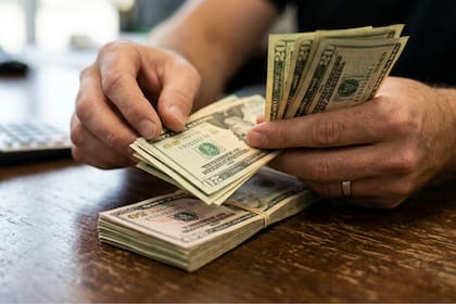 Mediante home banking se puede acceder a la compra de divisas estadounidenses (imagen ilustrativa generada con IA)