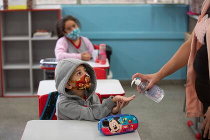 Medidas de prevención en una escuela de San Pablo