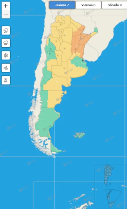 Medio país bajo alerta, según el SMN