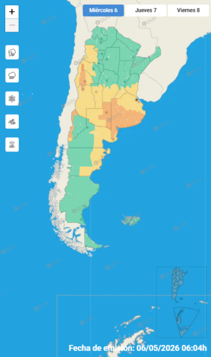 Medio país bajo alerta, según el SMN