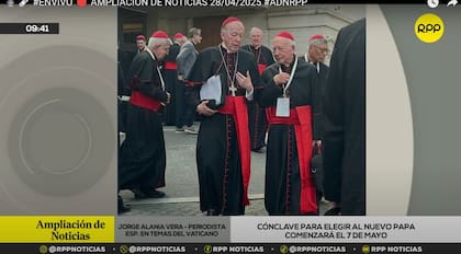 Medios peruanos mostraron imágenes de Cipriani en el Vaticano